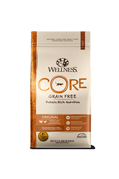 Wellness Core – طعام القطط الجاف الأصلي بالديك الرومي والدجاج، 1.75 كجم، تركي...