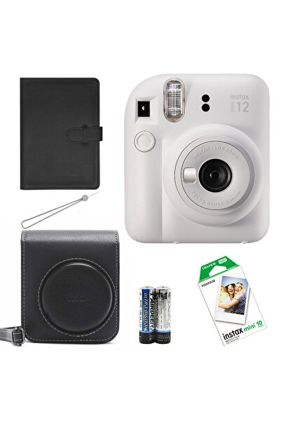 Instax Mini 12 Fotoğraf Makinesi+Askı+pil +Çanta+10'lu film+Albüm