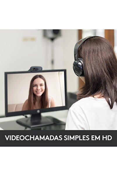 logitech HD Webcam C270, 720p Widescreen Video Calling & Recording (960-000694)