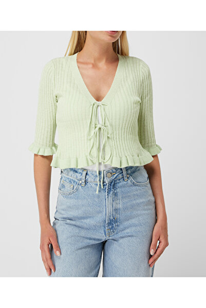 PIECES Cardigan, Green