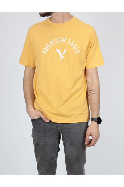 AMERICAN EAGLE Tricou, Galben