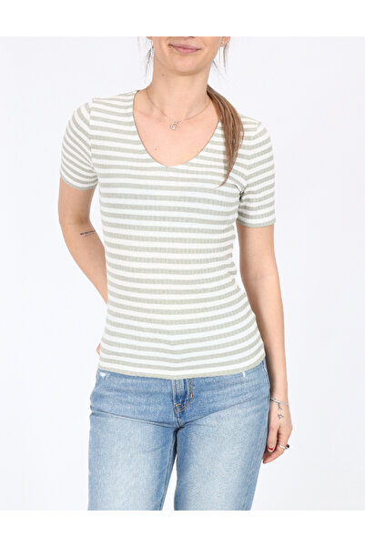 Evendi T-shirt, White/Green