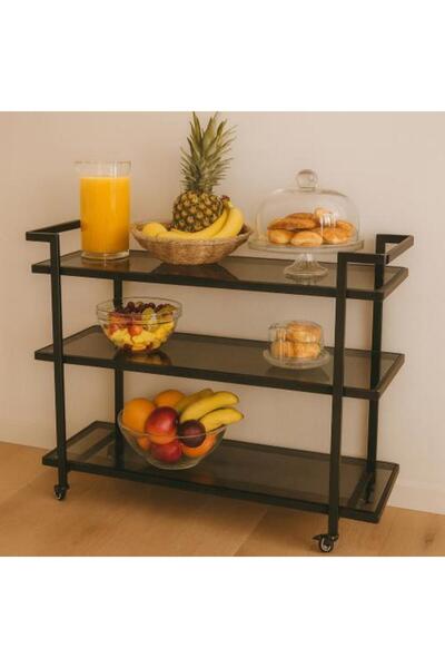 Generic Glass serving trolley 120 cm