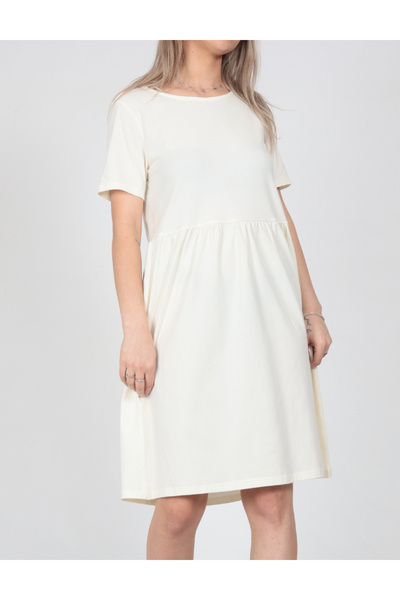 PIECES Short dress, Ecru