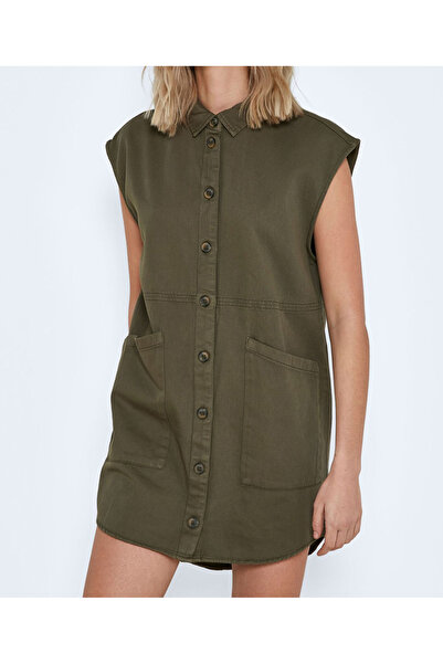 Noisy May Short dress, Khaki