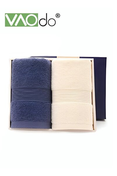 VAODO منشفتان قطنيتان، مجموعة مناشف ناعمة وسريعة الجفاف، لطيفة على البشرة، مناشف سميكة عالية الامتصاص ومقاومة للرطوبة