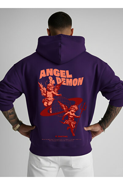 LORVEX Dukserica Oversize kroj Unisex Sa kapuljačom 100% pamuk paket ANĐEL DE...