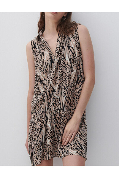 Evendi Short dress, Brown