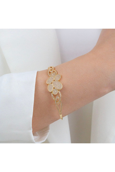 Gl8k Taşlı Çicek Kelepçe