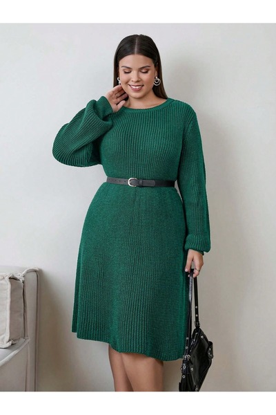 Valeria Butik Πλεκτό φόρεμα με μακρύ μανίκι