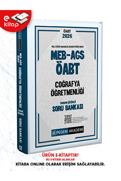 Pegem Akademi 2026 MEB-AGS ÖABT Coğrafya Öğretmenliği Tamamı Çözümlü E-Soru B...