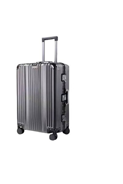 NKX Stylish Hard Shell Aluminum Trolley Suitcase with Four Spinner Wheels Size 20*24 Inchs 2 Pieces Set