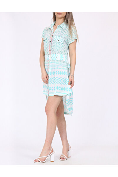 Savage Culture Dress, Turquoise