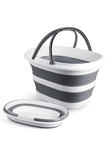 Baytion 28L Large Foldable Laundry Basket, 7.46 Gallon Pop-Up Collapsible Basket with Handle