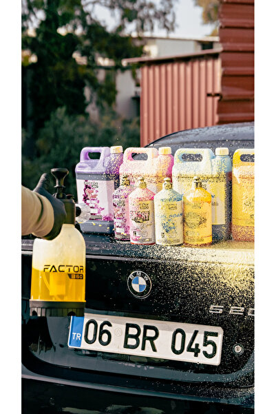Factor360 Yellow Foam Sarı Renkli Oto Yıkama Köpüğü Oto Şampuan 1:15 Konsantre 5 L