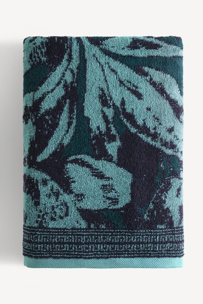 Cherx Caressa Фарбована нитка 2-х комплект рушників для ванної кімнати Нафта 76x150