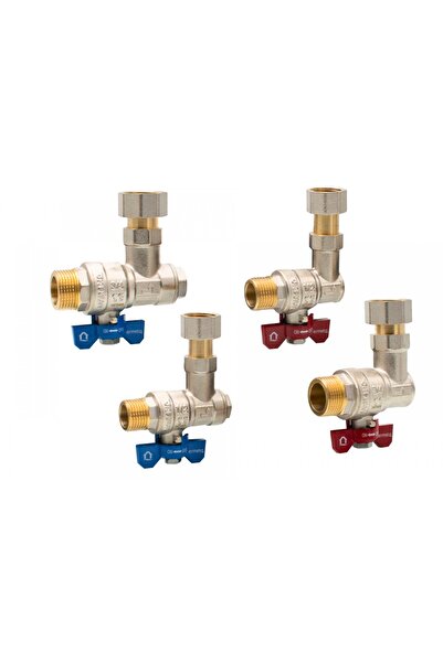 pro tools store romania Set de 4 robinete de colț cu racord 2x3/4" - 2x1/2" MF