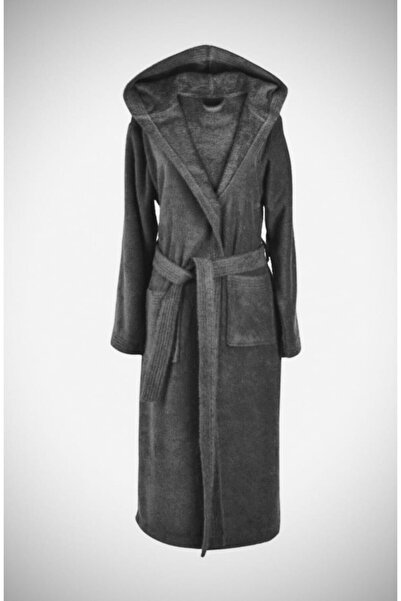 OEM Hooded, fluffy cocolino bathrobe Grey size M/L