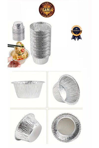 figanlar ambalaj 1. kalite Alüminyum Krem Karamel ve Sufle Kabı kullan at 25 adet sıcak çikolata tatlı kabı