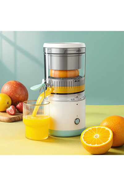 Deluxe Portable Electric Fruit Juicer, 45W, Integrated Tank, Removable Components, Quiet