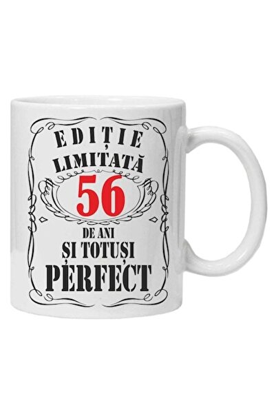 CRD PRINT Personalized mug with text "limited edition", 56 years, CRD PRINT, 330ml, white