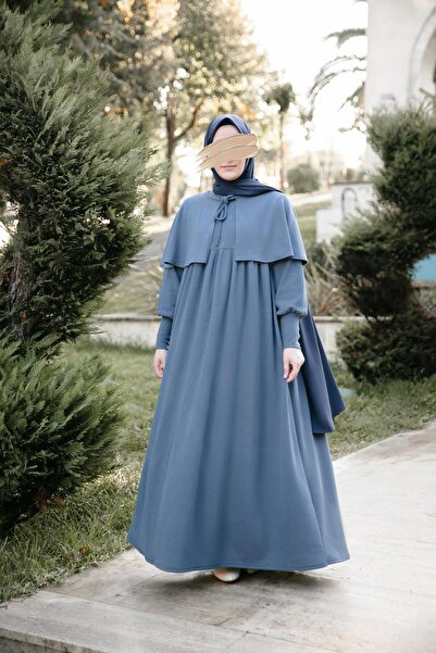 H HİJAB CENTER Smoked Cloak Dress 5108