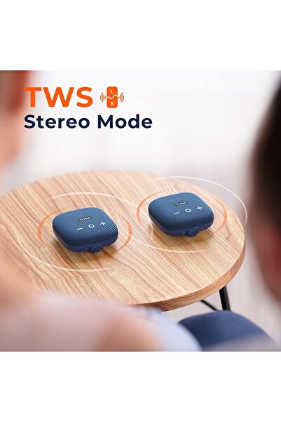 Tribit StormBox Micro 2 Portable Bluetooth Speaker (Blue)