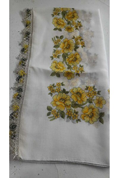 Papatyam 90 X 90 //Reyyan İpek Yemeni //Light Colored Chestnut //Needlepoint and Shuttlework with Two-Sided Embroidery //