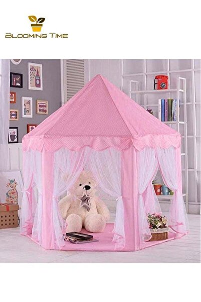 BLOOMING TIME Children's Hexagonal Princess Play Tent - Pink