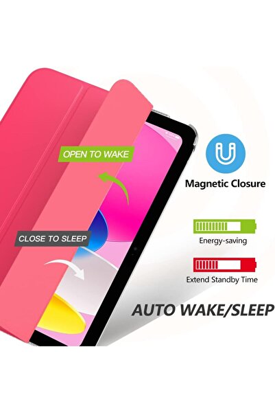 TEKNETSTORE iPad 11Th Generation A16 11-Inch/10Th Generation 10.9-Inch Compatible Case Flip Smart Cover Smart Case with Sleep Mode
