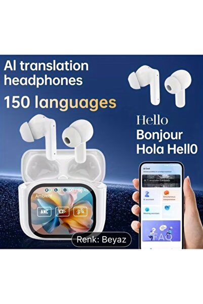 Bluetooth Stereo Kulaklık سماعة لاسلكية للترجمة الفورية بـ 144 لغة من الجيل ا...