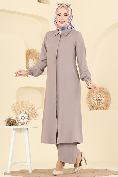 ModaMerve Gizli Düğmeli Belmando Takım 0340BG354-MS Vizyon