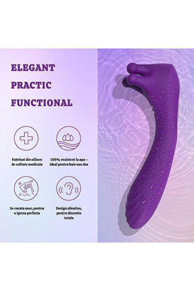 Whimlets Aparat de masaj vibrator multifuncțional 5 în 1 – 9 moduri de vibrație