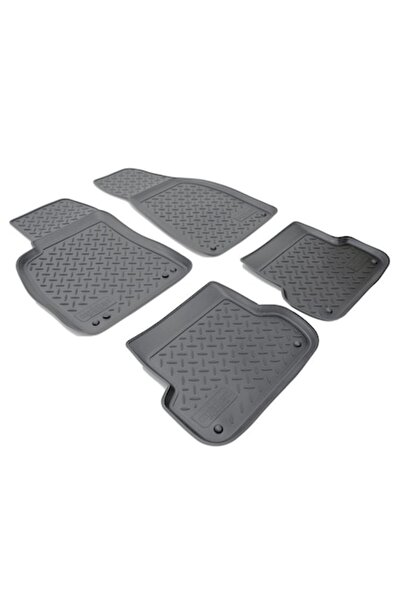 ART Set de 4 covorașe antiderapante din cauciuc, tip tavă, pentru Audi A4 B6/...