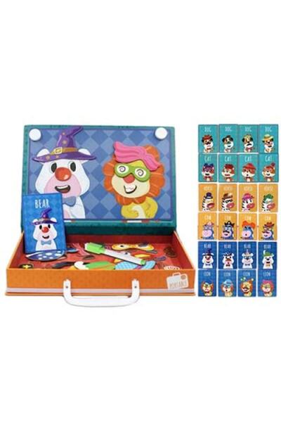 Picodino Magnetic puzzle box, 12 colored cards