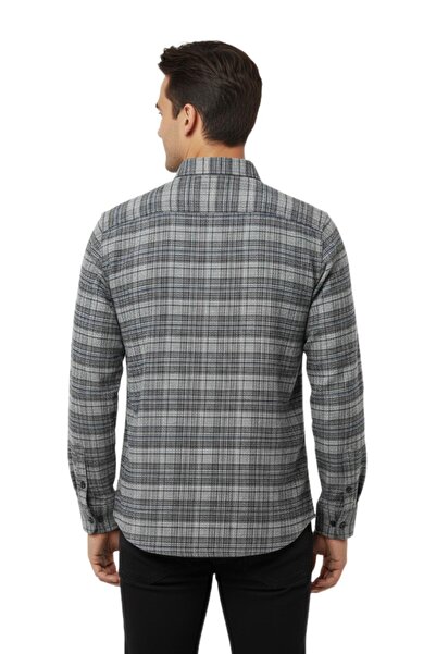 wolente Men's Winter Double Pocket Flap Shirt Bgl-St04931