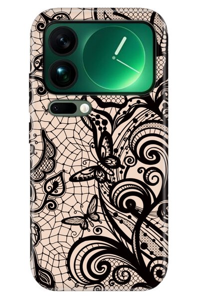 Cekuonline Xiaomi Mi 17 Pro Max Case Patterned Silicone Printed Cover Pink Ma...