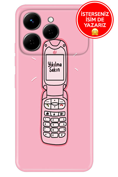 TECNO Spark 40 4G Kılıf A Kalite Baskılı Art Silikon Yıkılma Sakın