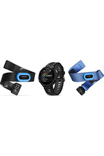 Garmin 010-01614-09 Forerunner 735XT - AB, Üçlü Paket, Siyah/Gri