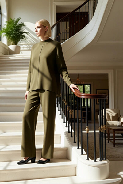 BENERLY Women's Top and Bottom Knitwear Sweater and Wide-Leg Pants Set Offers...