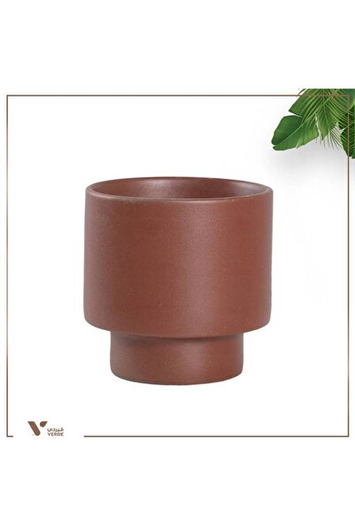 Verde SA Brown ribbed ceramic basin 24x20 cm