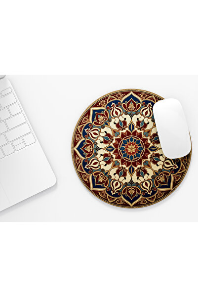 riyaz Carpet Patterned 7 Round Mousepad, Mouse Pad, Diameter: 19.50 cm