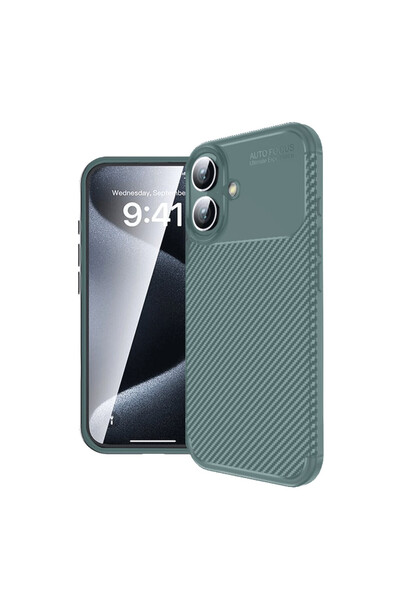 AKSEFİZZ حافظة آيفون 16 بلس فريدة ذات ملمس مميز وغطاء فاخر غير لامع يوفر قبضة...