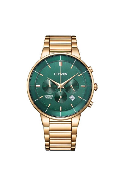 Citizen Chronograph AN8223-54X Green Dial Rose Gold-Tone Stainless Steel Men's WatchAN8223-54X