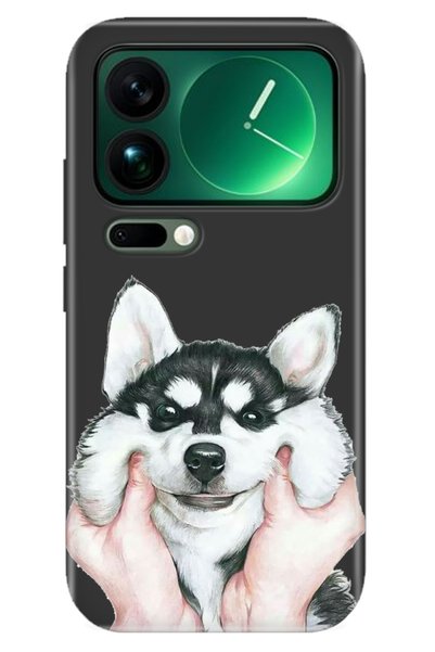 Cekuonline Xiaomi Mi 17 Pro Max Case Color Silicone Printed Tpu Dostum Husky