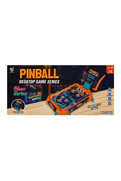 OEM Joc de pinball arcade din seria Neon – Flipper, lumini LED, sunete, scor ...