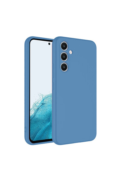 ceppark حافظة نيو فايس سامسونج جالاكسي A16 5G من السيليكون الأول - أزرق