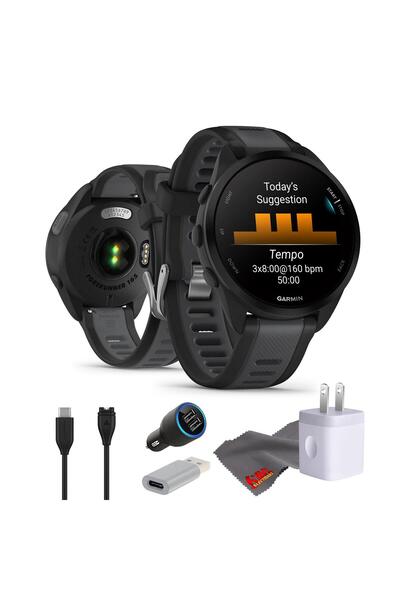 Garmin Forerunner 165 GPS Koşu Akıllı Saati, Erkekler ve Kadınlar için Fitnes...