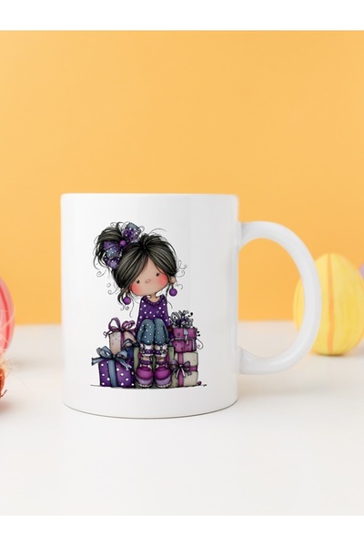 IŞILAY PROMOSYON قطط عيد الميلاد الغريبة ذات الألوان المائية - كوب بارداك مود...