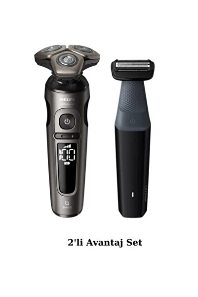Philips Shaver S9000 Prestige Skinıq Islak Ve Kuru Tıraş Makinesi Sp9872 Vücut Tıraş Makinesi Seti